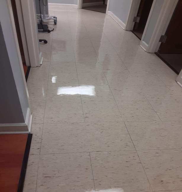 Professional hard floor cleaning and polishing service in Naperville, Illinois - restoring shine to your floors